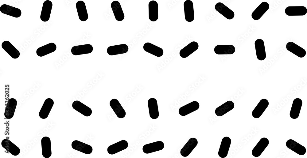Poster abstract geometric memphis pattern oval shape dots
