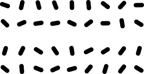 Abstract geometric Memphis pattern oval shape dots