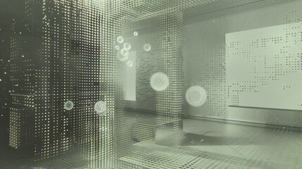 Obraz premium Ethereality, Playground, Microcosm, VFX, Full-Body Shot 