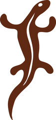 Lizard cave painting, anthropology rock art