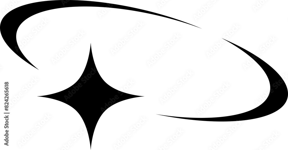 Poster y2k retro graphic element, groovy abstract shape