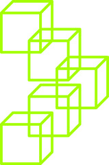 Acid Y2K vintage abstract element, graphic symbol