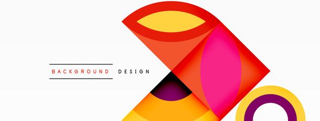 Circles and petals. Geometric beautiful abstract minimal template for Wallpaper, Banner, Background, Card, Book Illustration, landing page