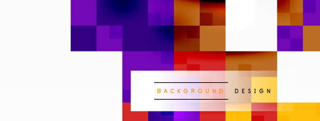 Dynamic colorful squares background. Vector Illustration For Wallpaper, Banner, Background, Card, Book Illustration, landing page