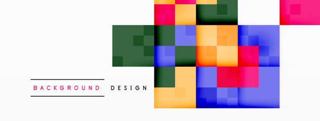 Dynamic colorful squares background. Vector Illustration For Wallpaper, Banner, Background, Card, Book Illustration, landing page