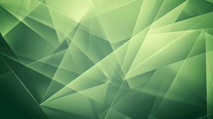 Elegant Green Geometric Abstract Background with Copyspace for Presentation Design and Digital Content