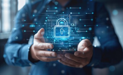 Close-up of man's hand holding smartphone with digital communication concept