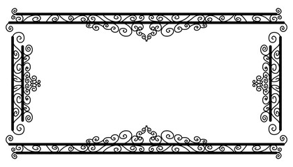 Fototapeta premium Vintage black frame design. Perfect for invitation cards, book covers, wallpapers, banners, web