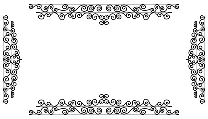 Obraz premium Vintage black frame design. Perfect for invitation cards, book covers, wallpapers, banners, web