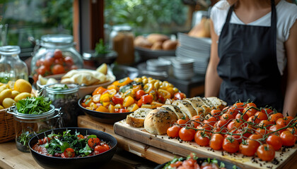 Obraz premium food background