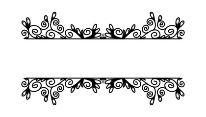 Vintage black frame design. Perfect for invitation cards, book covers, wallpapers, banners, web