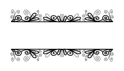 Vintage black frame design. Perfect for invitation cards, book covers, wallpapers, banners, web
