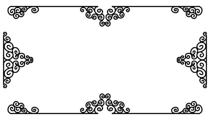 Vintage black frame design. Perfect for invitation cards, book covers, wallpapers, banners, web