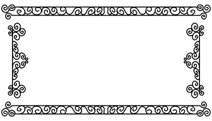 Vintage black frame design. Perfect for invitation cards, book covers, wallpapers, banners, web