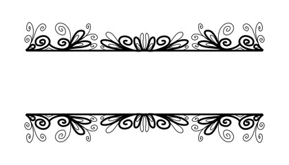 Vintage black frame design. Perfect for invitation cards, book covers, wallpapers, banners, web