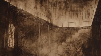 Obraz premium Realism, Scaffolding, Chromiesthesia, High-def, Low-Angle Shot 