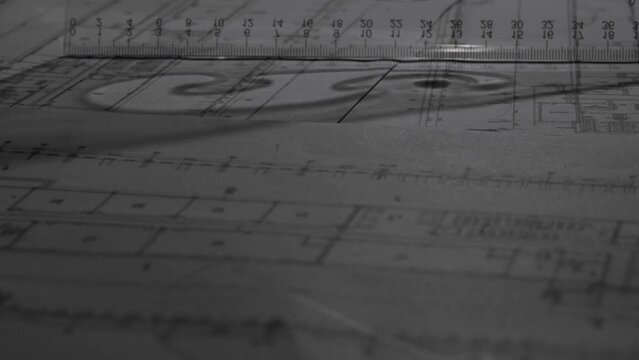 Designer Crafting Architectural Floor Plans