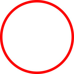 シンプルな赤いマル. Simple Red Circle.