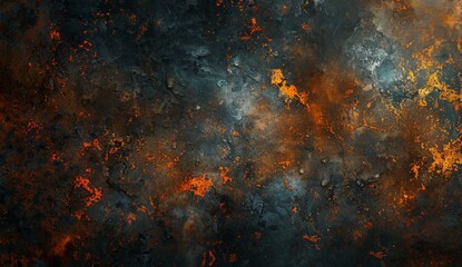 rusty metal texture with rust and oil on a dark background.