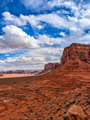 Spring Views of Monument Valley Park in Navajo County, Arizona 
