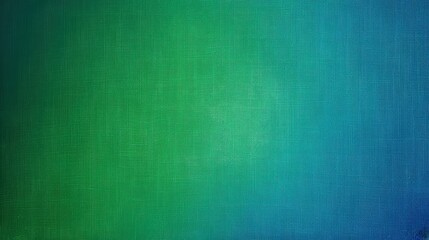 A vibrant gradient background shifting from emerald green to royal blue, with a delicate grainy texture giving the design a refined fusion.