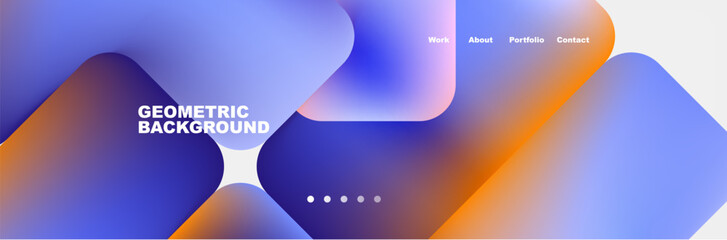 Teal Liquid color background design for Landing page site. Fluid gradient shapes composition. Futuristic design posters. Eps10 vector.