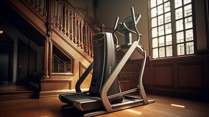 A photo of a well-maintained stair climber machine.