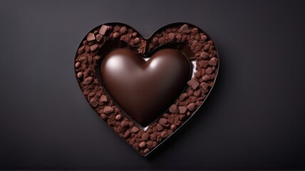 Obraz premium Happy Realistic world chocolate day celebration with chocolate flooding illustration background, Generative Ai