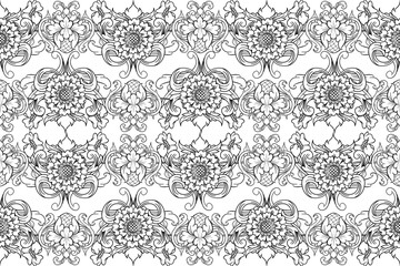 Baroque decoratice divider book typography ornament design elements vintage dividing shapes Border illustration