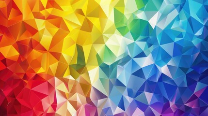 Multicolored geometric polygonal abstract background