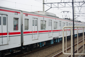 Fototapeta premium Long train carriage body