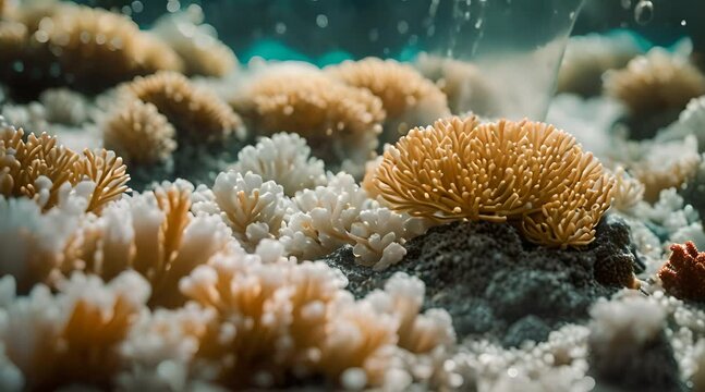 Coral anemone underwater