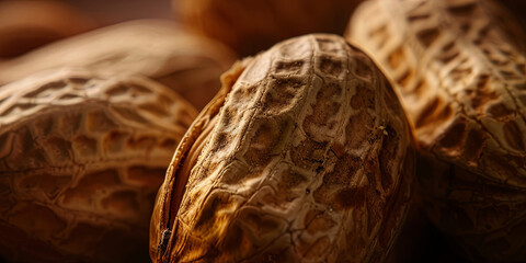 Fototapeta premium peanuts background, generative AI