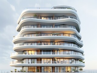 The balcony of a modern building
