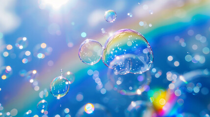 虹とシャボン玉