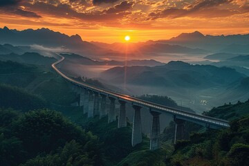 Obraz premium Bridges in the valley