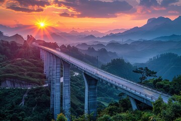Obraz premium Bridges in the valley