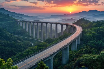 Obraz premium Bridges in the valley