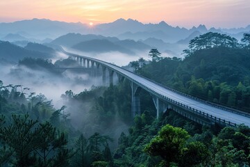 Obraz premium Bridges in the valley