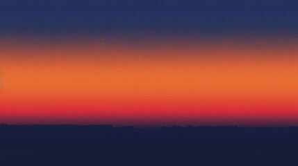 Fototapeta premium An artistic gradient background shifting from navy blue to sunset orange, overlaid with a fine grainy texture for added elegance.