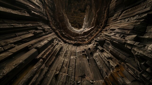 Looking up from the ground the enormity of the skyser core is aweinspiring and seemingly endless.