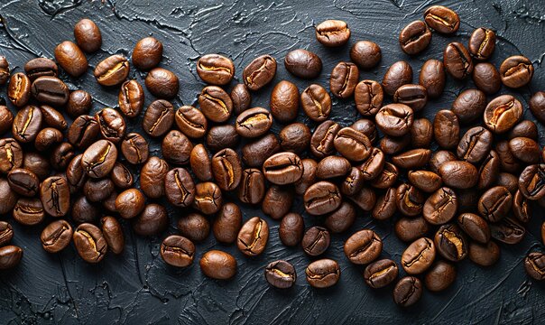 Richly textured coffee bean background