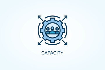 Capacity vector  or logo sign symbol illustration