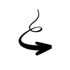 Unique  arrow illustration vector design.