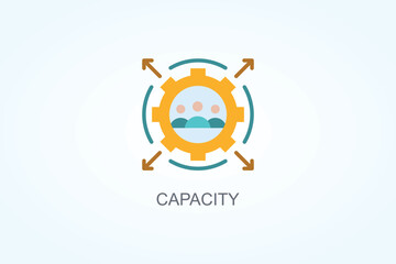 Capacity Vector  Or Logo Sign Symbol Illustration