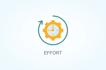 Effort Vector  Or Logo Sign Symbol Illustration