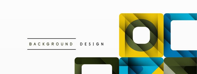 Business triangle and squares vector abstract background. Vector Illustration For Wallpaper, Banner, Background, Card, Book Illustration, landing page