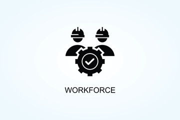 Workforce Vector  Or Logo Sign Symbol Illustration