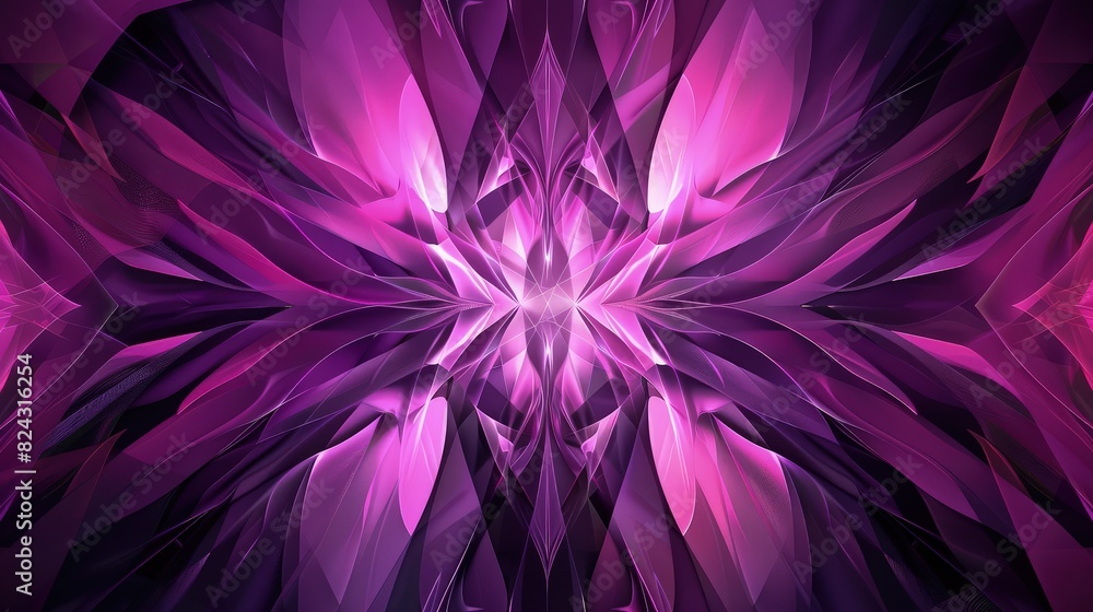 Canvas Prints an elegant abstract shapes and forms background with symmetrical organic shapes in varying hues of p