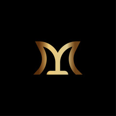 Minimalist Luxury Letter M Logo